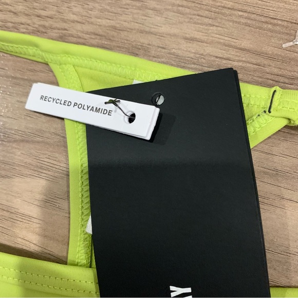 Weekday Tanga Sway thong bikini bottom in bright green - Picture 6 of 7